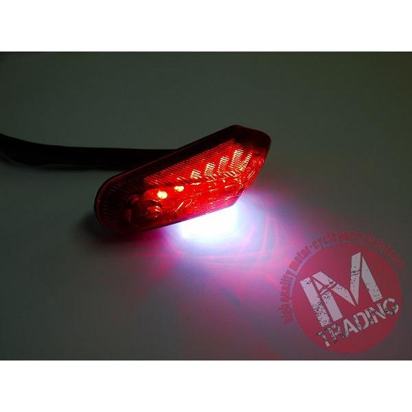 ホンダ（HONDA） ミニLEDテールランプ レッドレンズ バイク用 ナンバー