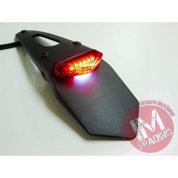 カワサキ（Kawasaki） LEDエンデューロテールナンバー灯付き レッド
