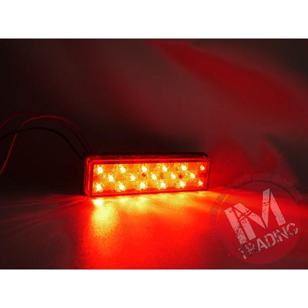 カワサキ（Kawasaki） スクエアLEDテールランプ レッドレンズ バイク用