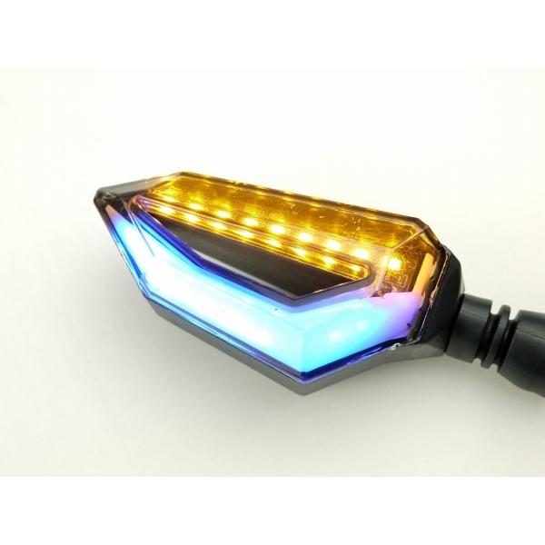 YAMAHA（ヤマハ） デュアルカラー LEDウインカー TYPE1 ブルー ダブル