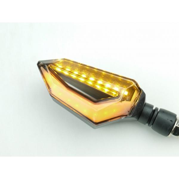 デュアルカラー LEDウインカー TYPE1 オレンジ ダブル球 ポジション付