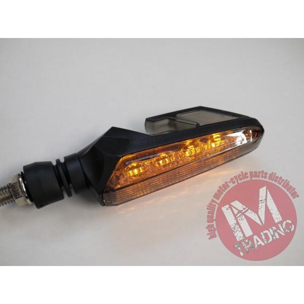 LEDウィンカー 2個セット 多色切替 デュアルカラー LEDウインカー TYPE2 ブルー ポジション付 2個