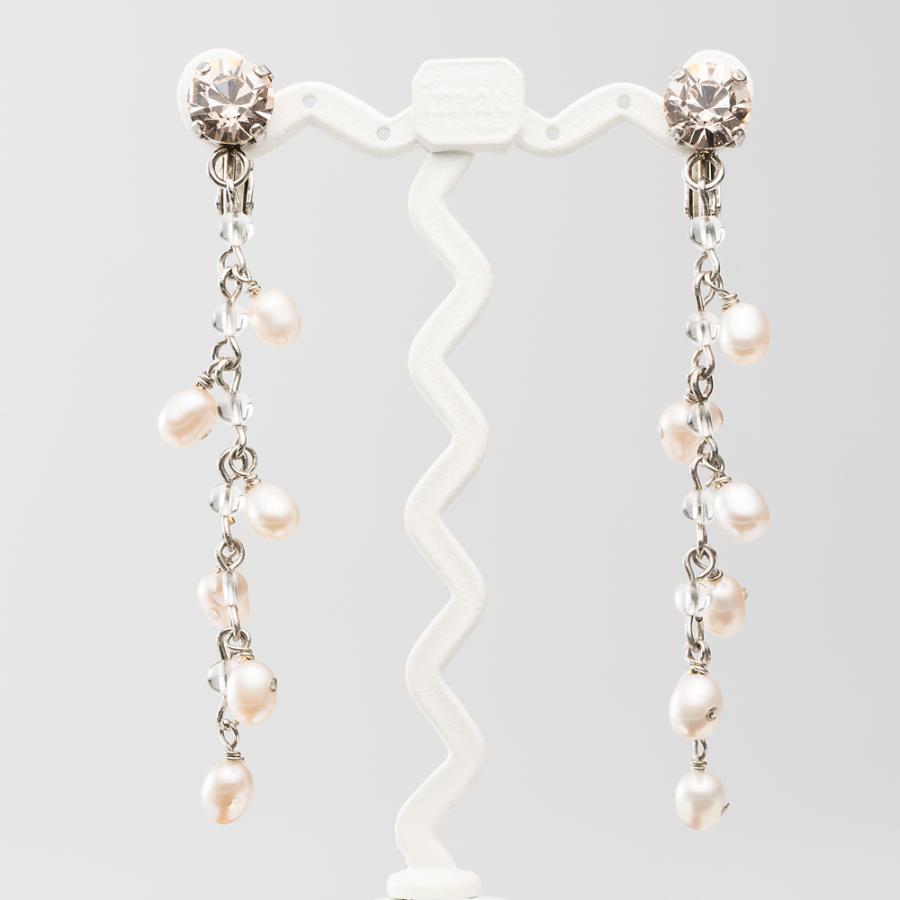 アクセサリー イヤリング 淡水パール クォーツ ピンク ロング 127366 金属アレルギー ニッケルフリー  イマックジュエリー公式 爆買 | ブランド登録なし | 01