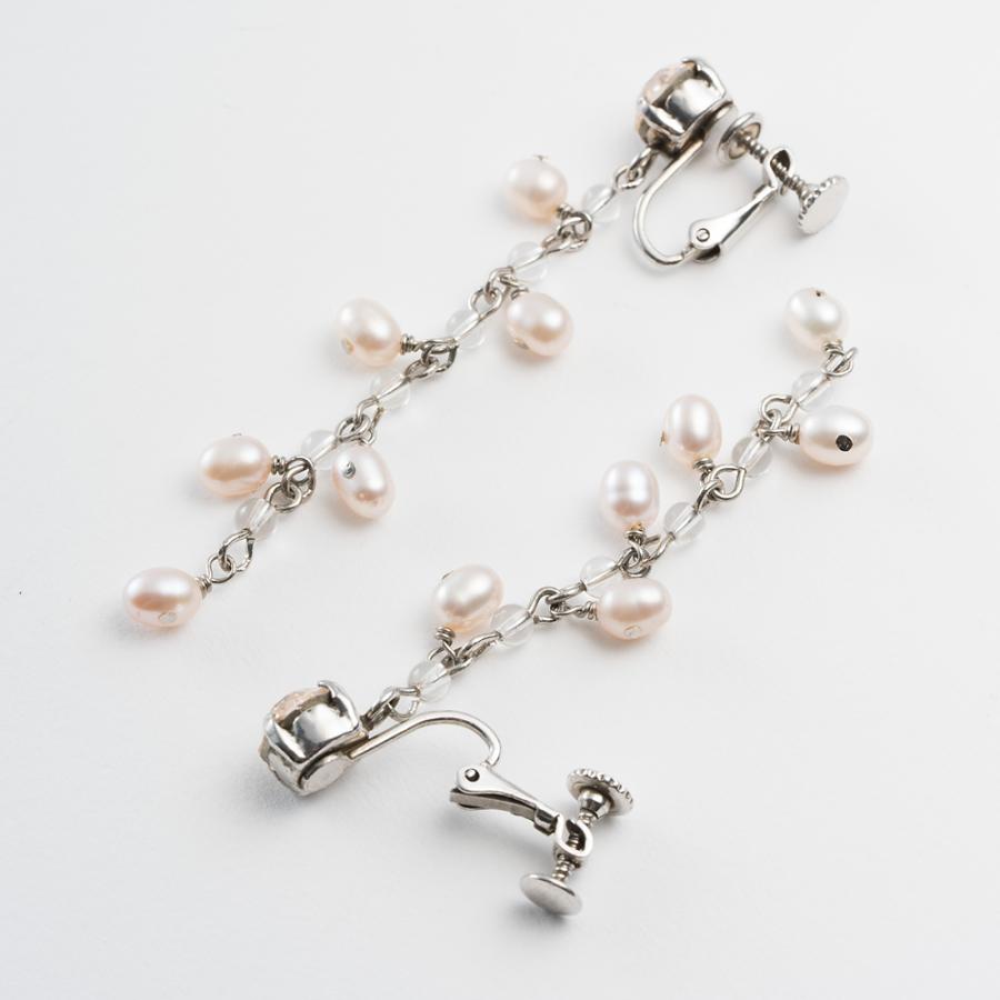 アクセサリー イヤリング 淡水パール クォーツ ピンク ロング 127366 金属アレルギー ニッケルフリー  イマックジュエリー公式 爆買 | ブランド登録なし | 03