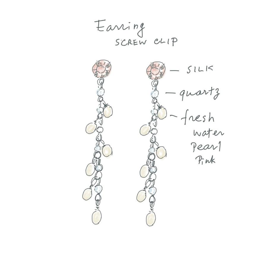 アクセサリー イヤリング 淡水パール クォーツ ピンク ロング 127366 金属アレルギー ニッケルフリー  イマックジュエリー公式 爆買 | ブランド登録なし | 05