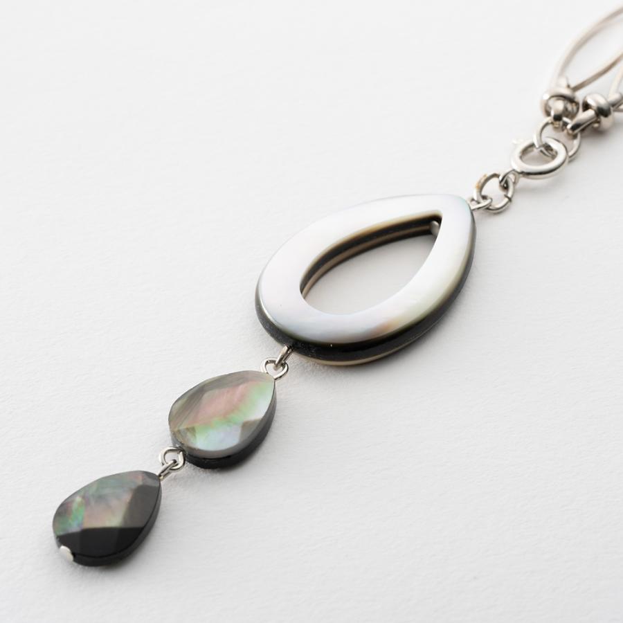 アクセサリー ネックレス 黒蝶貝 グレー Y字 2WAY 141855 灰色  パワーストー  イマックジュエリー公式 爆買 | ブランド登録なし | 04
