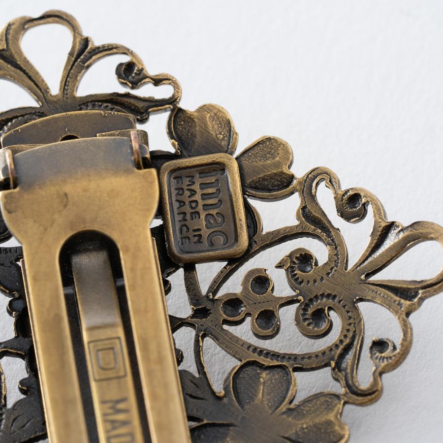 ヘアアクセサリー バレッタ レースメタル ブロンズ クローバー 150097  イマックジュエリー公式 爆買 | ブランド登録なし | 06