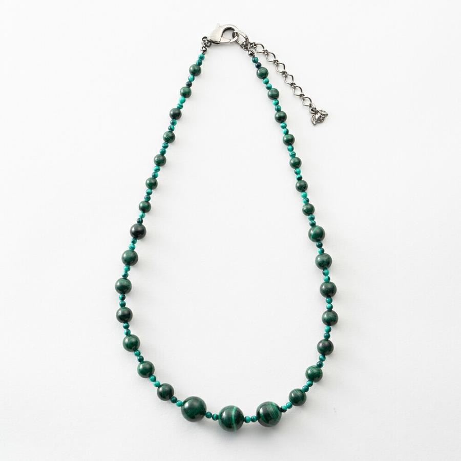 アクセサリー ネックレス マラカイト グリーン ショート 150359 パワーストーン  イマックジュエリー公式 爆買 | ブランド登録なし | 01