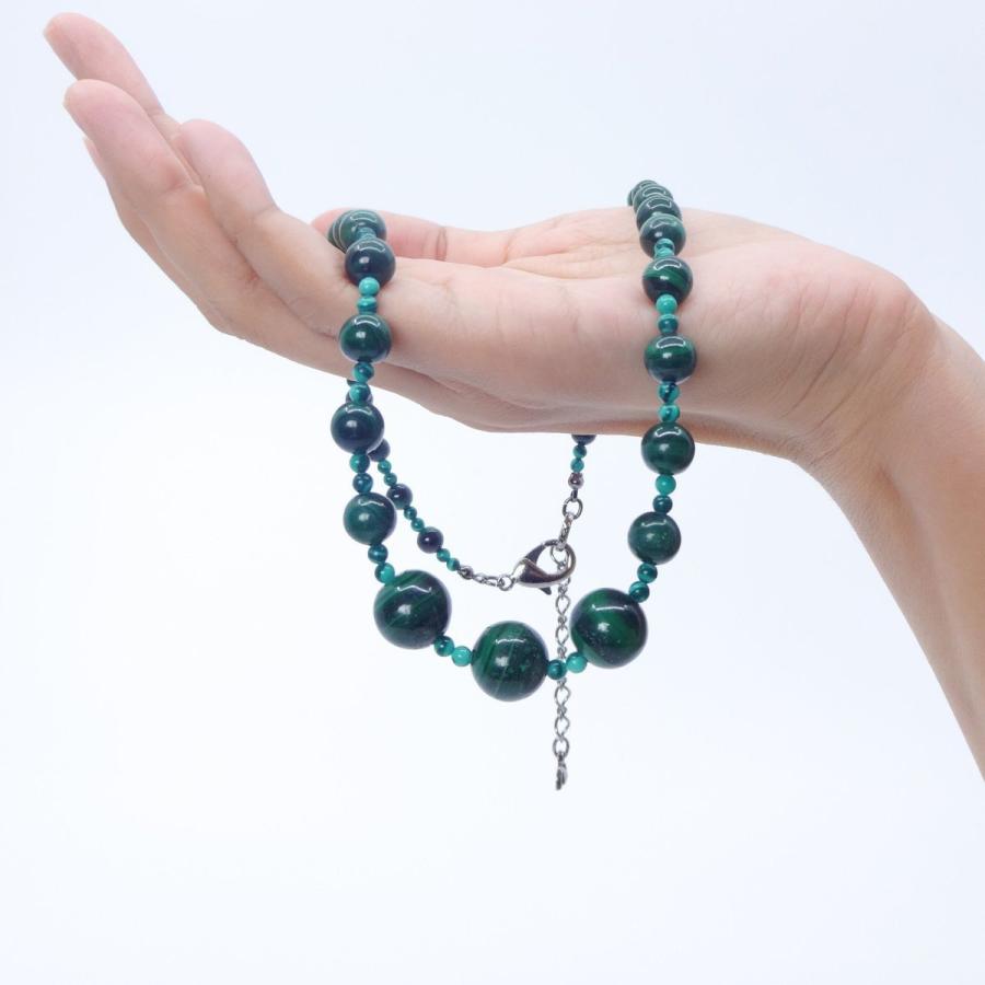 アクセサリー ネックレス マラカイト グリーン ショート 150359 パワーストーン  イマックジュエリー公式 爆買 | ブランド登録なし | 06