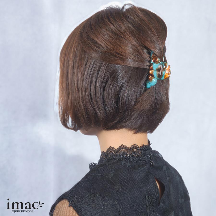 ヘアアクセサリー ヘアクリップ ローズ ブルー Sサイズ 150893  イマックジュエリー公式 爆買 | ブランド登録なし | 07