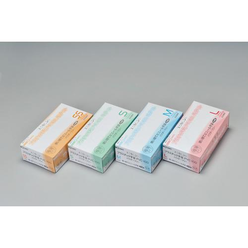 エクセレントプラスチック手袋 PVC-100 パウダーフリー SS （100枚入
