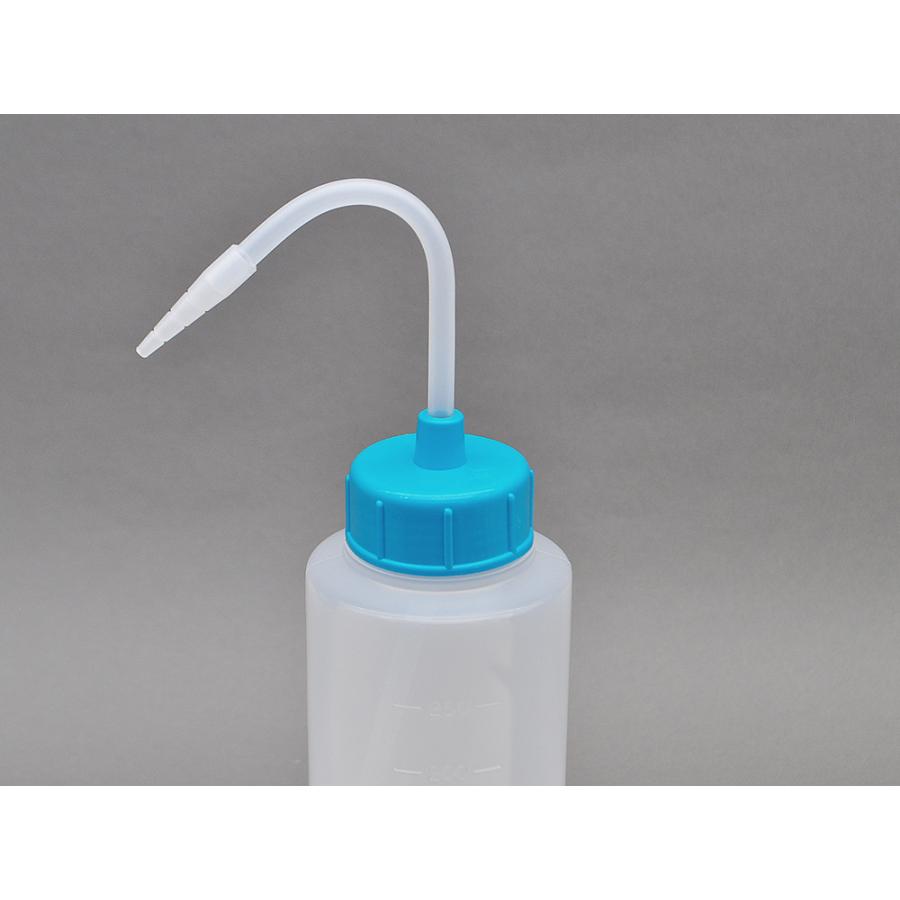 NT洗浄瓶 カラーキャップB-II型 250mL ライトブルー #7 品番:111