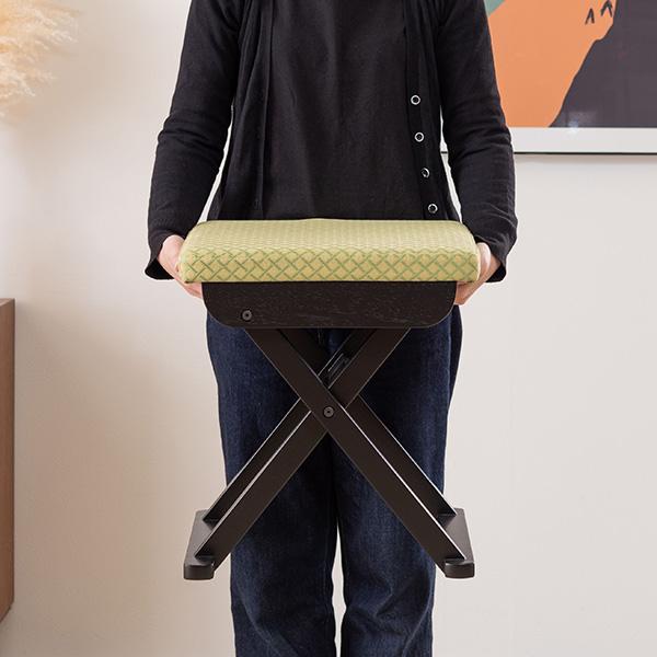 東谷 スツール お座敷 チェア 折りたたみ式 2脚セット 和風 椅子 法事