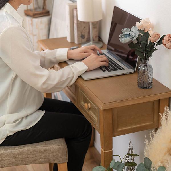 東谷 コンソールテーブル 玄関 スリム 幅100 軽量 アンティーク調 白