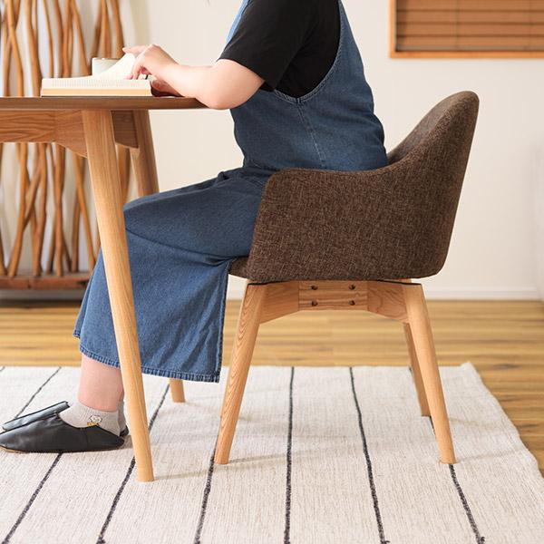 東谷 ダイニングチェア 回転 肘付き おしゃれ 椅子 疲れない デスク