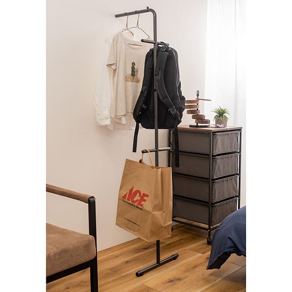 ハンガーラック スチール レイアウト 自由 ホワイト MIP-66 N01 東谷 ハンガー ハンガーラック スリム コンパクト シンプル 黒