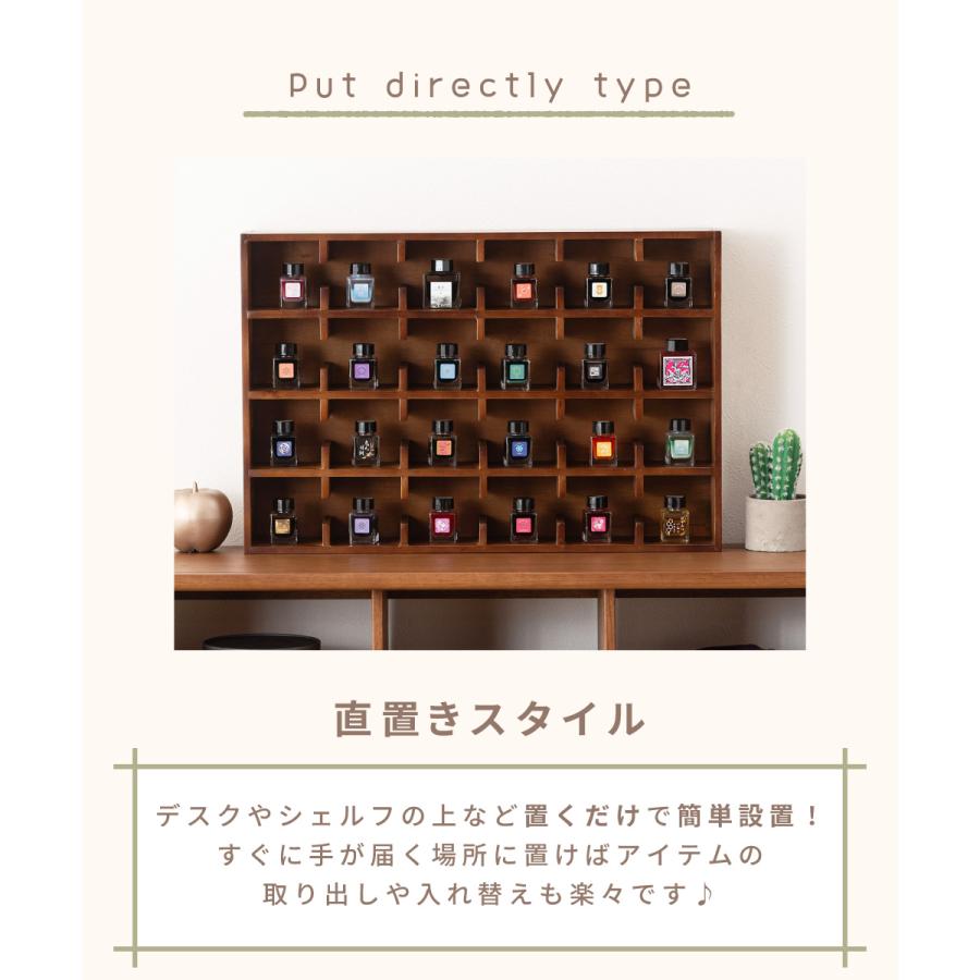 東谷 収納棚 木製 コレクションラック 升目 仕切り 韓国風 推し活 小物