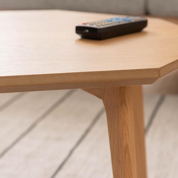 センターテーブル ローテーブル 木製 おしゃれ 北欧 8角形 ソファテーブル オーク材｜imadoki-dept｜13