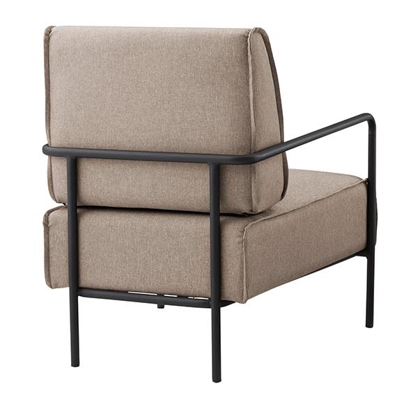 東谷 ラウンジチェア 北欧 ソファ 一人掛け おしゃれ スチール脚 肘