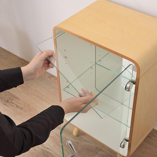 コレクションケース 木製 ガラス 飾り棚 ボックス フィギア シェルフS｜imadoki-dept｜12