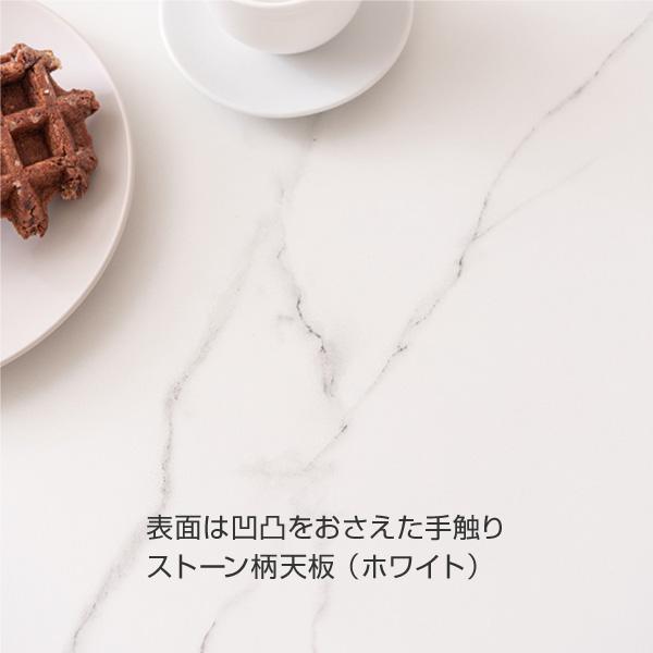 ラウンドテーブル ダイニングテーブル 2人用 おしゃれ 90×90 木製 天然木 大理石調_12