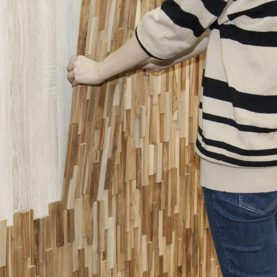 ウォールパネル 木製 DIY 天然木 ウッドパネル ウォールデコ 壁 おしゃれ 壁材 内装｜imadoki-dept｜07