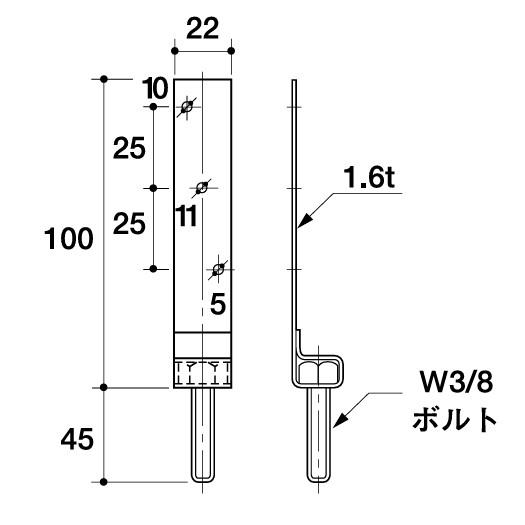 ボルト付吊足 W3/8 羽子板付金具 145mm×22mm : 今戸屋建材ヤフー ボルト付吊足 W3/8 羽子板付金具 145mm×22mm : 今戸屋建材ヤフー