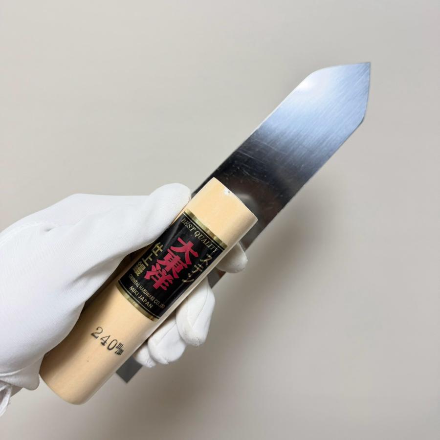 カネミツ 大東洋Wカシメ仕上鏝 240mm ステンレス 左官鏝 : 今戸屋建材