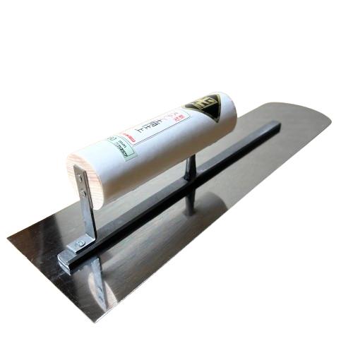 カネミツ 土間仕上鏝 360mm 0.7mm厚 ステンレス 楽々グリップ仕様