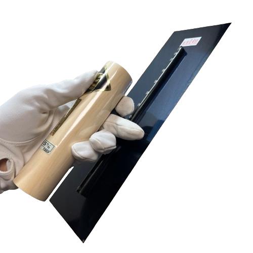 角鏝 285mm 0.4mm厚 油焼 左官コテ カネミツ : 今戸屋建材ヤフー