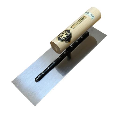 角鏝 240mm 0.5mm厚 ステンレス 背金付 左官コテ カネミツ : 今 角鏝 240mm 0.5mm厚 ステンレス 背金付 左官コテ カネミツ : 今