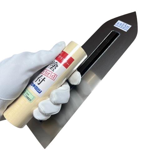 カネミツ 塗付鏝 270mm 0.5mm厚 ステンレス ハイブリッドステン塗付鏝