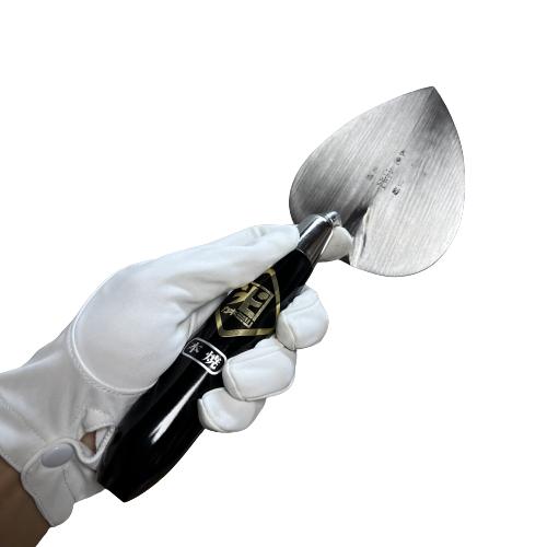 カネミツ レンガ鏝 本焼 No.6 鏝長124mm 鏝幅109mm 左官鏝 ブロック鏝