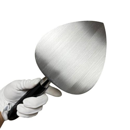 カネミツ レンガ鏝 ステンレスウス手 No.4 鏝長148mm 鏝幅130mm 左官鏝 