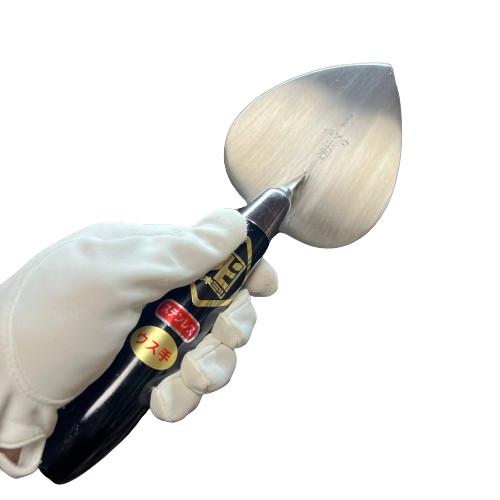 カネミツ レンガ鏝 ステンレスウス手 No.6 鏝長124mm 鏝幅109mm 左官鏝