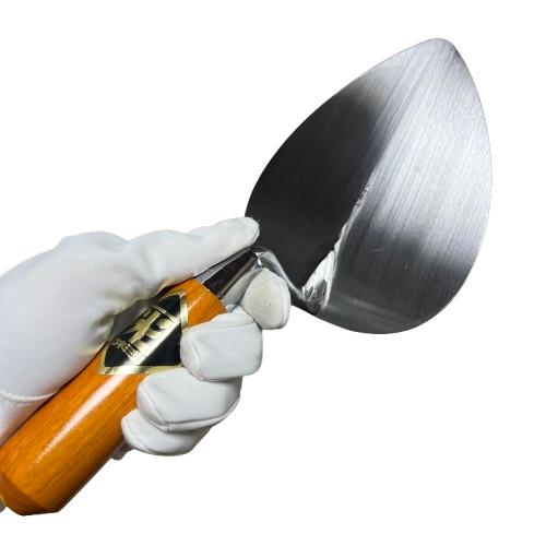 レンガ鏝 油焼 No.4 MSレンガ鏝 ショートグリップ 鏝長148mm 鏝