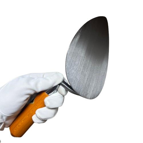 カネミツ MSレンガ鏝 油焼 No.4 ショートグリップ 鏝長148mm 鏝幅130mm