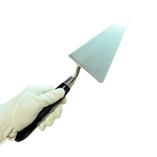 カネミツ 半切ブロック鏝 油焼ウス手 大 鏝長215mm 鏝幅88mm 左官鏝