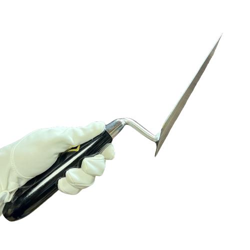 カネミツ 先切ブロック鏝 ステンレス 左官鏝 レンガ鏝 ブロック鏝 : 今 
