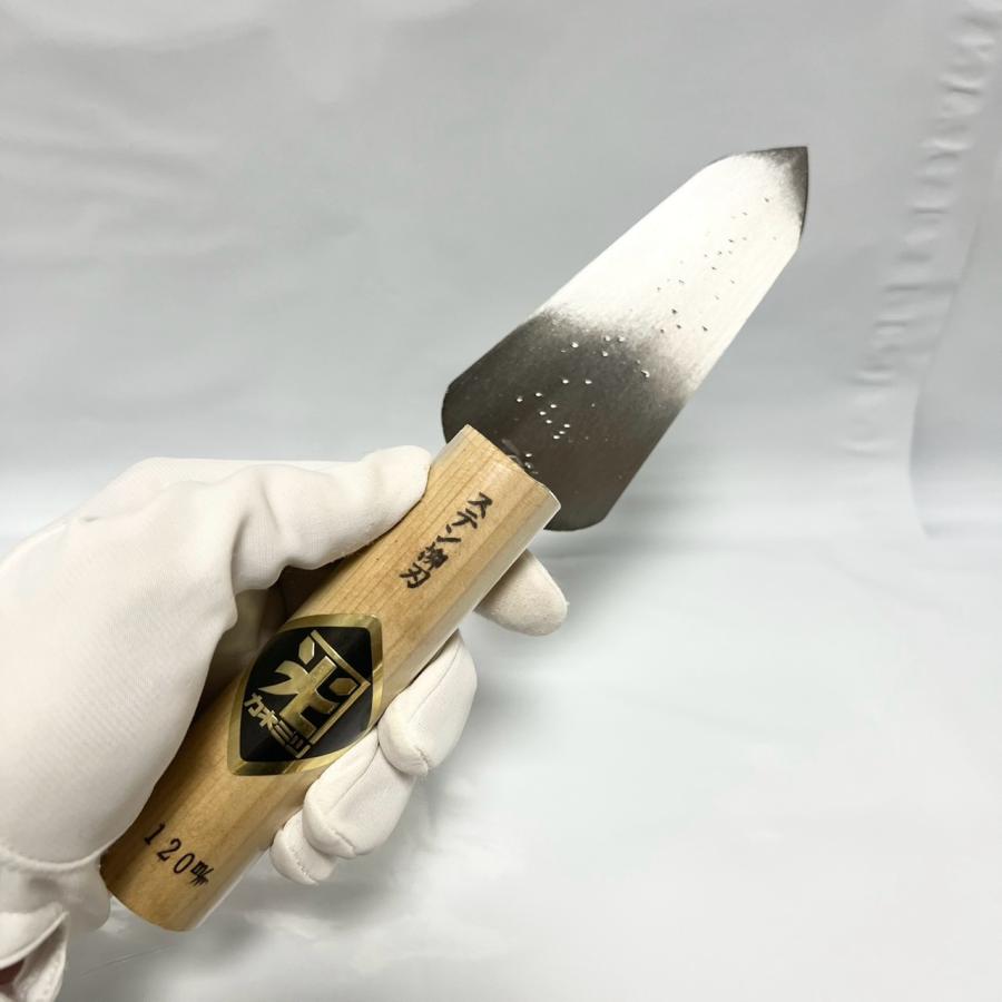 カネミツ 元首柳刃鏝 120mm ステンレス 役物鏝 左官コテ : 今戸屋建材