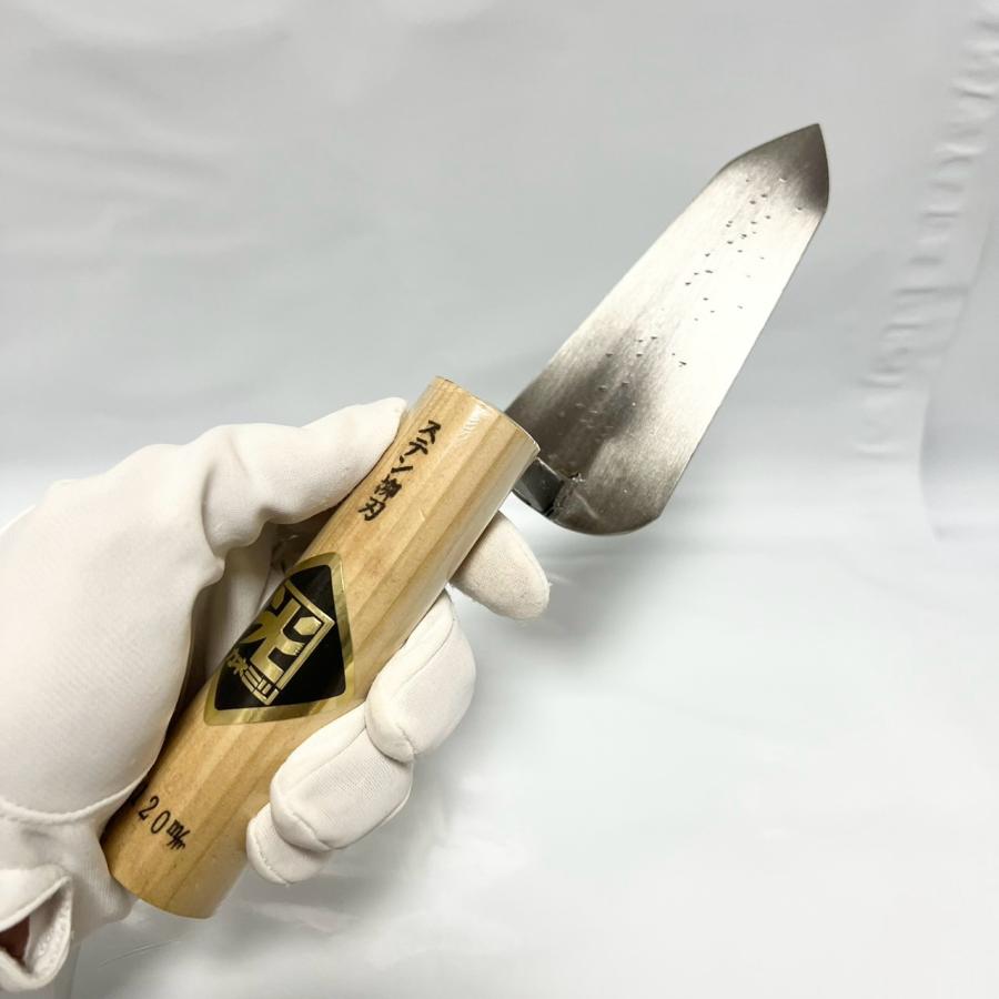カネミツ 元首柳刃鏝 120mm ステンレス 役物鏝 左官コテ : 今戸屋建材