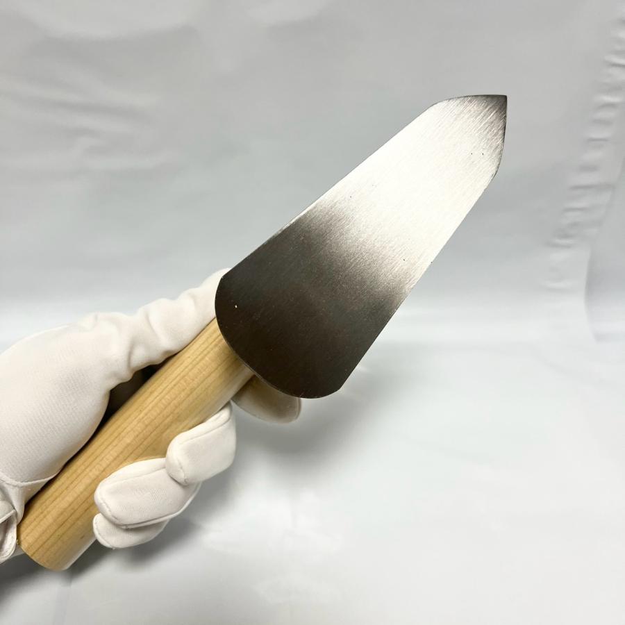 カネミツ 元首柳刃鏝 120mm ステンレス 役物鏝 左官コテ : 今戸屋建材