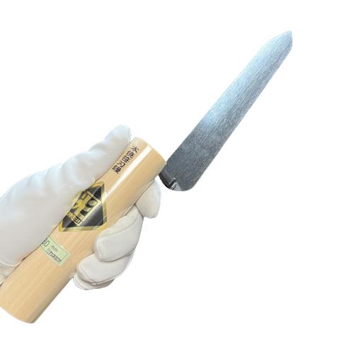 カネミツ 笹刃鏝 180mm 本焼 役物鏝 左官コテ : 今戸屋建材ヤフー店