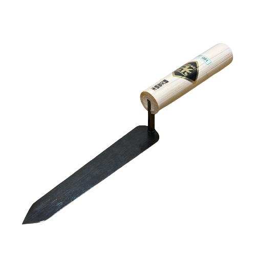 カネミツ 笹刃鏝 180mm 本焼 役物鏝 左官コテ : 今戸屋建材ヤフー店