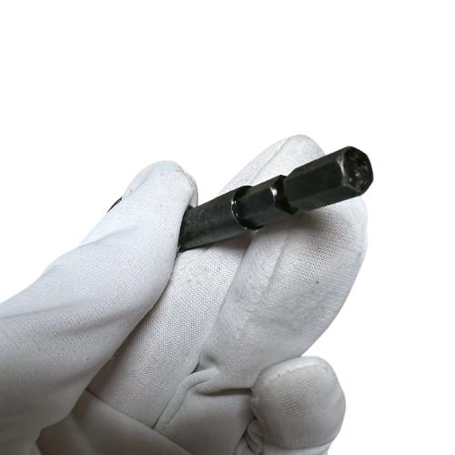 カネミツ 電ドル用モッコン鏝 六角軸 テーパー型 フチなし 30mm 大 No