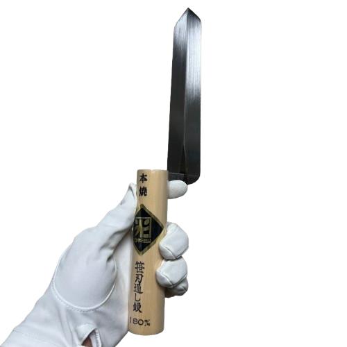 カネミツ 笹刃通し鏝 180mm 本焼 役物鏝 左官コテ : 今戸屋建材ヤフー