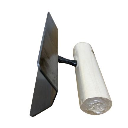 カネミツ 中首角面引鏝 150mm丈 20mm 135° 145° 本焼 役物鏝 左官コテ