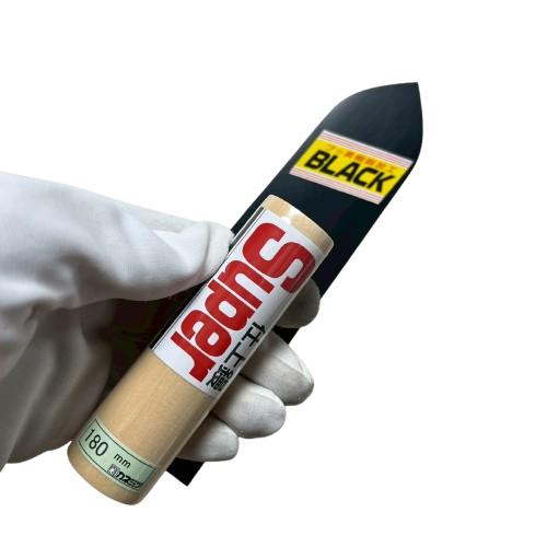 カネミツ スーパー仕上鏝 180mm 油焼 ブラック テフロン加工 左官鏝