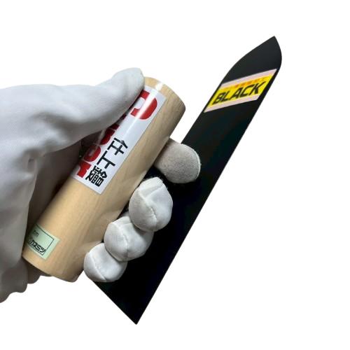 カネミツ スーパー仕上鏝 180mm 油焼 ブラック テフロン加工 左官鏝