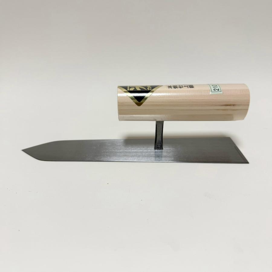 カネミツ 二分押え鏝 210mm 本焼 仕上鏝 左官鏝 : 今戸屋建材ヤフー店